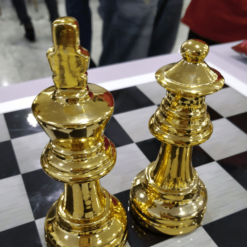 Rei e Rainha Xadrez - Decoração - King and Queen Chess