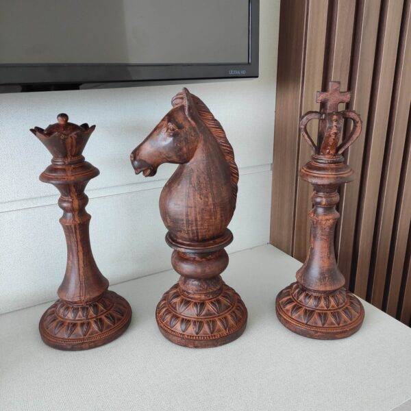 trio peças de xadrez