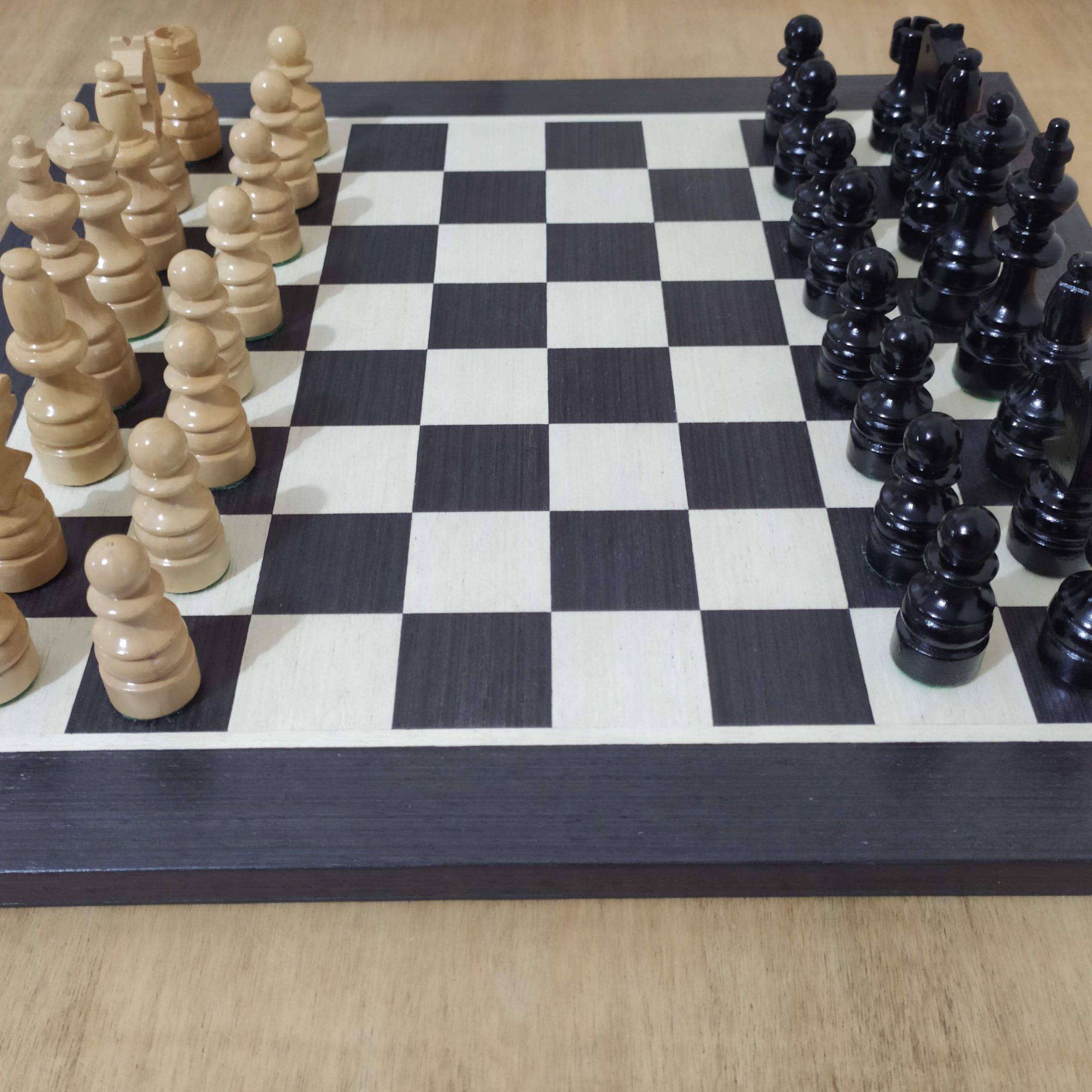 Tabuleiro xadrez treino madeira 40 x 40 · Aquamarine Games · El