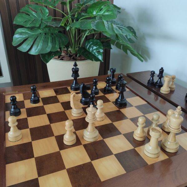 xadrez em madeira rei 12 cm
